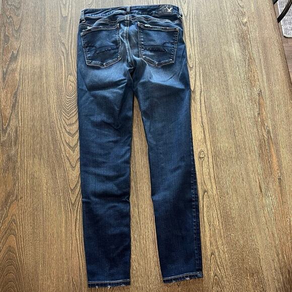 American Eagle High-Rise Jegging Jeans Super Stretch Medium Wash Blue Size 4 - Picture 7 of 11